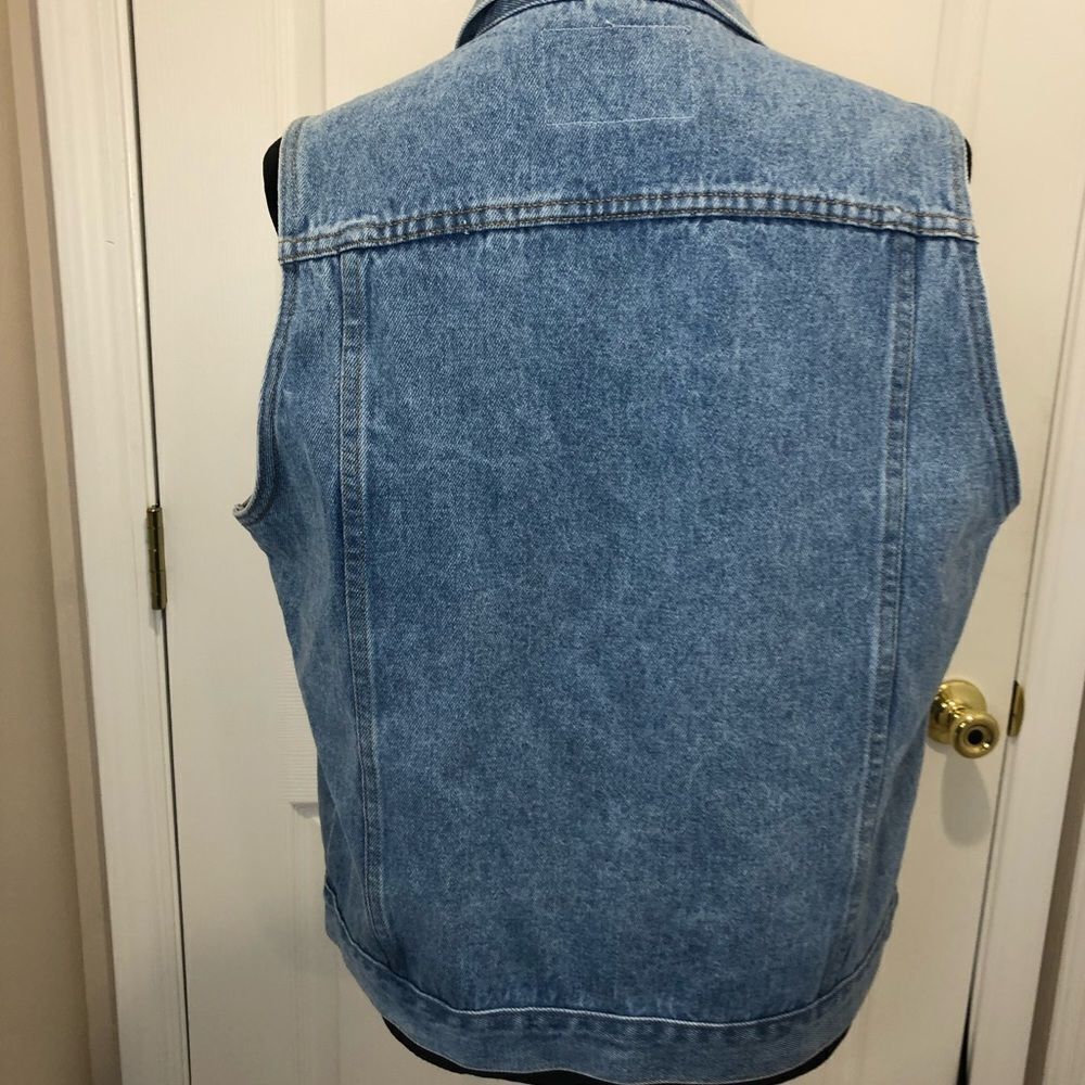 Vintage Boom Boom Classic Original gold studded denim vest - Picture 7 of 11